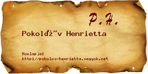 Pokolóv Henrietta névjegykártya